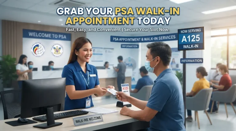 Grab Your PSA Walk-In Appointment Today
