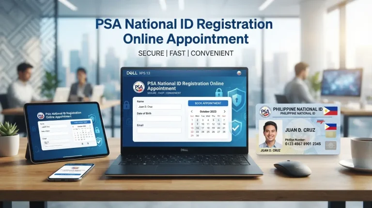 PSA National id Registration Online Appointment