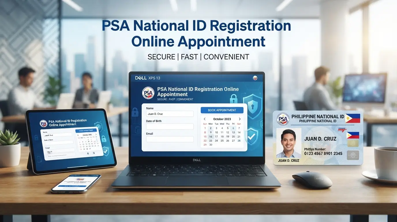 PSA National id Registration Online Appointment