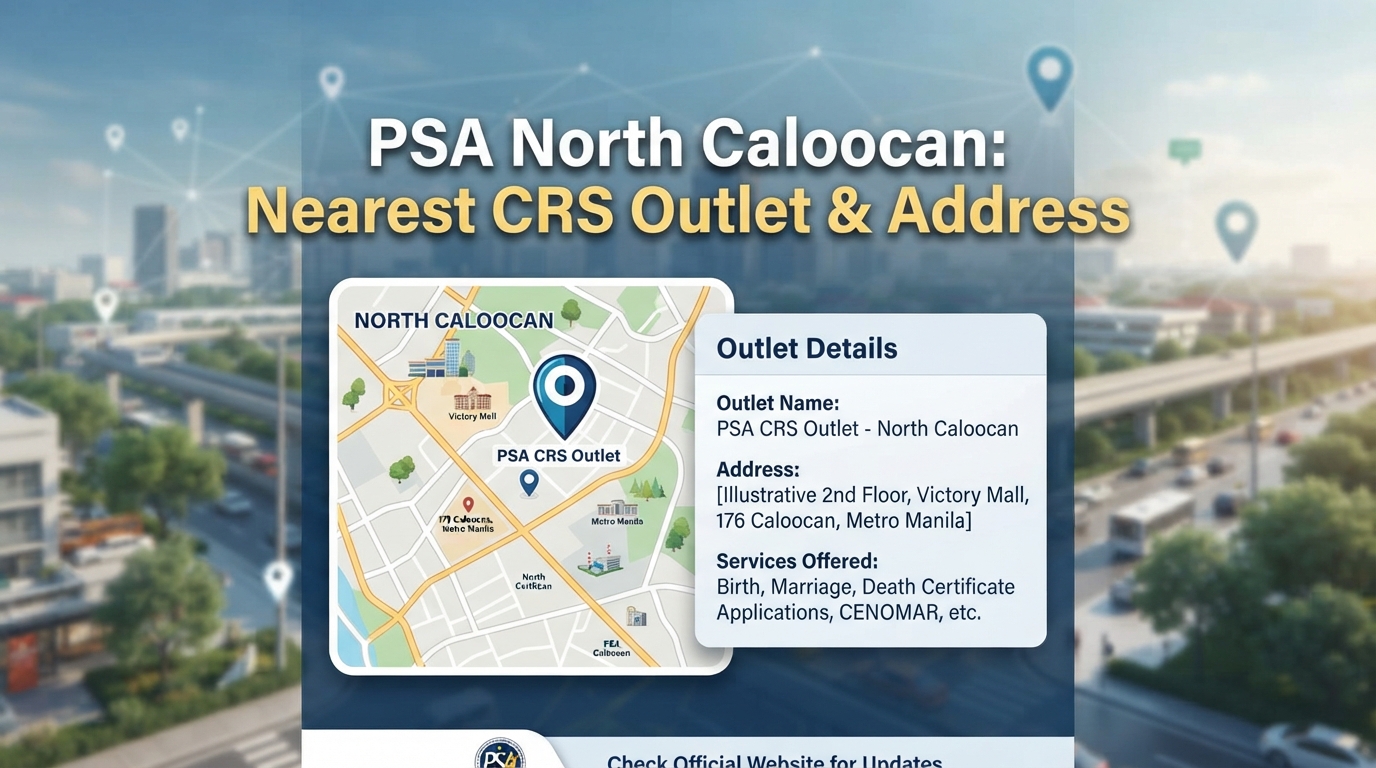PSA North Caloocan: Nearest CRS Outlet & Address